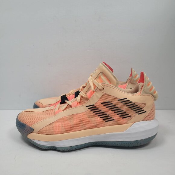 Adidas Dame 6 International Women's Day Orange Black Shoes FW 3667 US Size 7 - Picture 2 of 10